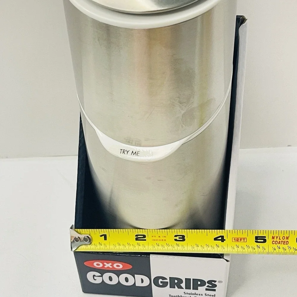 OXO Good Grips Stainless Steel Toothbrush Organizer 9.75 Inch - New In Box